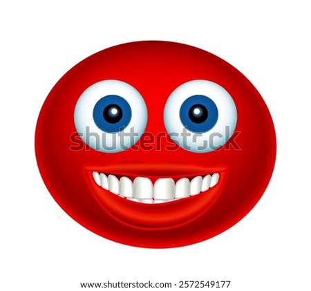 Illustration of an abstract smiling face