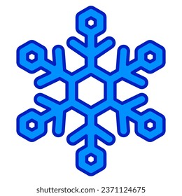 Illustration einer abstrakten Schneeflocke