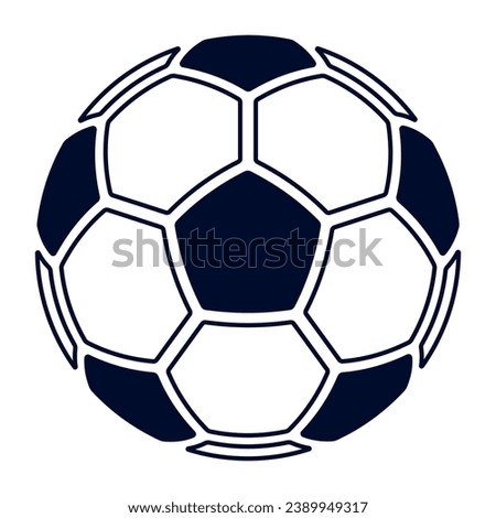 Illustration of an abstract soccer ball