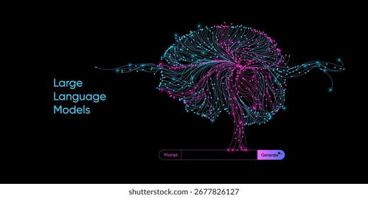 Ilustración de información de flujo abstracto. Imagen Video de Generar, del concepto de Instrucción. Big data, tecnología, IA, transferencia de datos, flujo de datos, IA generativa, modelo de lenguaje Grande, fondo de cerebro de IA
