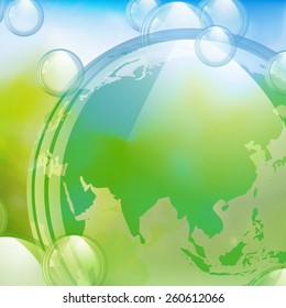 An illustration of abstract summertime background.