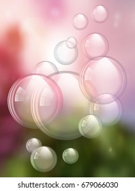 An illustration of an abstract summertime background.