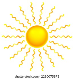 Illustration of the abstract sun