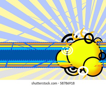 illustration abstract sun