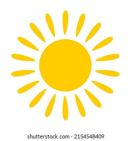 illustration abstract sun with rays