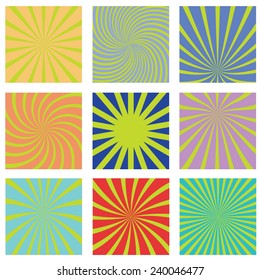  illustration  with abstract sun rays  backgrounds
