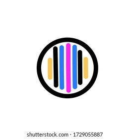 illustration of abstract symbol for a logo