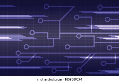 ilustración Tecnología Resumen diseño digital vectorial de fondo azul