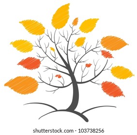 Illustration of an abstract tree concept