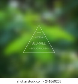 Illustration of Abstract Tree Gradient Mesh Blurred Vector Background