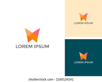 VECTOR MODERNO SIMPLE DE LOGOTIPO ABSTRACTO DE ILUSTRACIÓN
