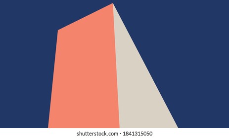Illustration eines abstrakten Dreiecksdenkmals