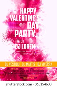 illustration of abstract Valentine's Day Background for party banner
