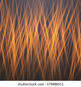 Illustration of Abstract Vector Fire. Motion Graphics Fire Flow Template