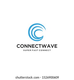 Illustration abstract Water wave sea Logo design Template
