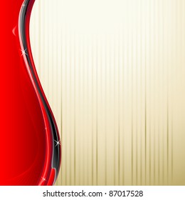 ilustración de fondo ondulado abstracto con patrón de banda