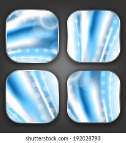 Illustration abstract wavy backgrounds with for the app icons - vector
