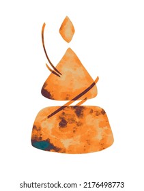 Illustration and abstraction of gems of different colors similar to space. Vector design. Set of stones. Amber
