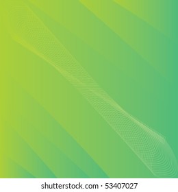 Illustration of abstraction of smooth figures on a yellow and green background