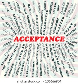 illustration of acceptance concept.