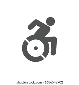 Icono accesible Ilustración Gráfico de vectores blanco y negro