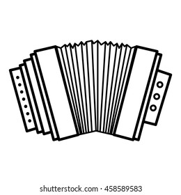 Illustration of accordion (vector EPS 8)