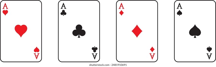 Illustration of an ace of cards