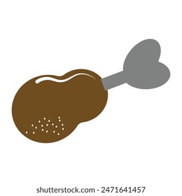 ilustración del Vector de la pieza de pollo

