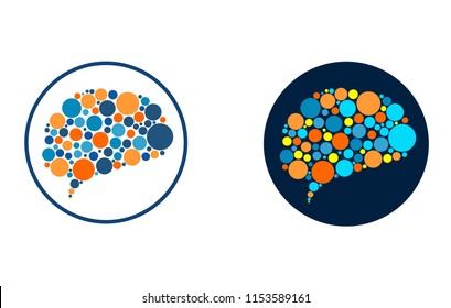 Illustration of the activity of the human brain