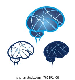 Illustration of the activity of the human brain