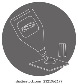 It is an illustration of adhesive.