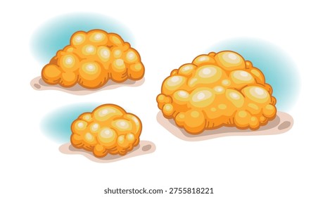 Illustration of adipose tissue showing fat cells structure related to body fat storage obesity and human metabolism.