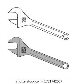 a illustration of adjustable wrenches