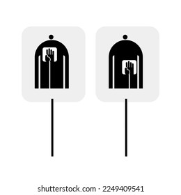 Illustration of an AED pads on isolated background.