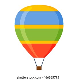 Illustration aerostats flat icons cartoon graphic