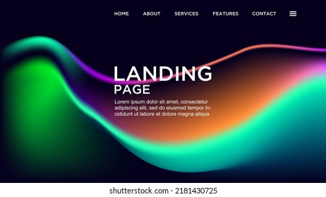 ILLUSTRATION AESTHETIC ABSTRACT COLORFUL GRADIENT MESH BACKGROUND TEMPLATE VECTOR. GOOD FOR MODERN WALLPAPER ,COVER POSTER DESIGN