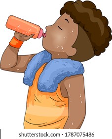 kids drinking clip art