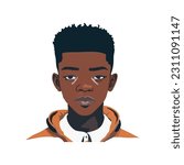 Illustration of African American young man