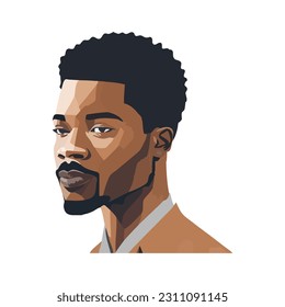 Illustration of African American young man
