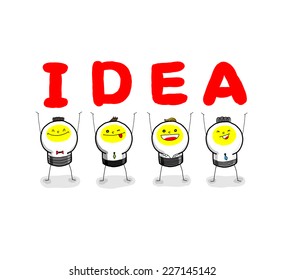 Illustration: After permutations,the I, D, E, A could becomea word "IDEA".