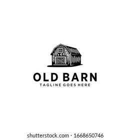 Barn House Minimalist Simple Line Art Stock Vector (Royalty Free ...