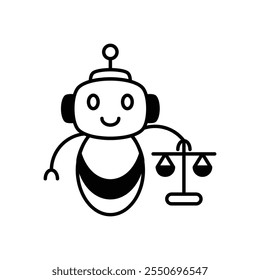 Ilustración de conceptos de rendición de cuentas de IA que muestran transparencia, responsabilidad, gobernanza, ética y equidad para los sectores de inteligencia artificial y tecnología.