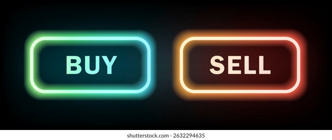 Ilustração de AI Gerar Botão com Neon Glow em estilo de gradiente futurista para aplicações de inteligência artificial com interface de tecnologia vibrante e design de vetor moderno para assistentes digitais