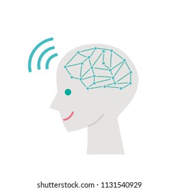 Illustration of AI home electronics.
