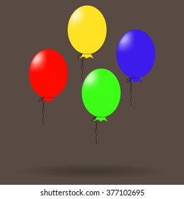 illustration of air balloons 