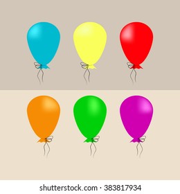 illustration of air balloons 
