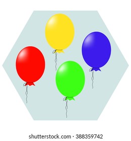 illustration of air balloons 
