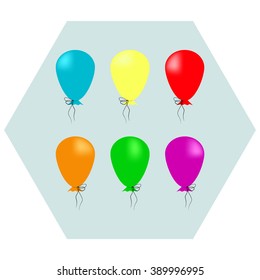 illustration of air balloons 