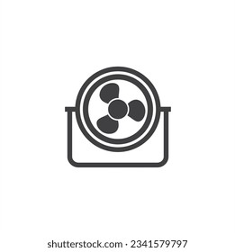 illustration of air blower, vector art.