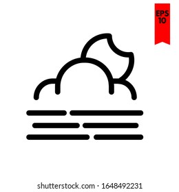 illustration of air cloud icon